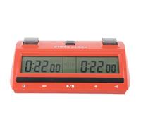 Temporizador de reloj de ajedrez digital profesional Temporizador de juego de torneo portátil de pantalla grande para juegos de mesa Ajedrez chino Ajedrez internacional Go ABS