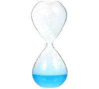 Temporizador de reloj de arena líquido azul, cristal resistente, cronometraje visual, ideal para sistemas de recompensas infantiles y actividades en la cocina