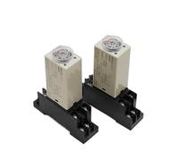 Temporizador de retardo H3Y-2 CA 220 V, interruptor de tiempo de 0 a 30 minutos/segundos, ajustable, 5 A, con base giratoria(0-30 Minute)