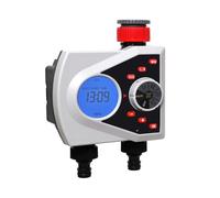 Temporizador de riego automático jardín dos salidas, sistema controlador con temporizador aspersor válvula solenoide electrónica Digital