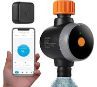 Temporizador de riego inteligente con hub Wi-Fi, temporizador de riego para manguera Bluetooth con retraso de lluvia para grifo de jardín al aire libre, temporizador de riego programable