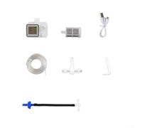 Temporizador de riego LCD programable, sistema de riego por goteo para 20 macetas, cuidado automático de plantas, recargable por USB, flujo ajustable, material ABS blanco para interiores (D)