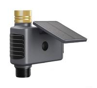 Temporizador de riego solar WiFi inteligente Controlador electrónico de grifo de manguera de agua Sistema de aspersor programable para patio, jardín, dos salidas