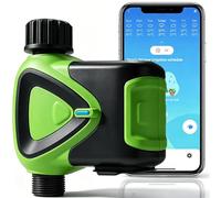 Temporizador de Riego WiFi sin Hub, Programador de Riego Inteligente con Control por App 2,4 GHz, Riego Automático, Cuenta Atrás, Programación, IP65 para Jardín Césped Invernadero