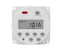 Temporizador Digital de 12V, 24V, 110V, 220V, 7 días, programador de relé de tiempo programable semanal, batería recargable integrada(240V)