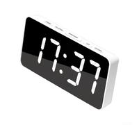 Temporizador digital de cocina con pantalla LED grande, con cronómetro y función de alarma, temporizador magnético para cocina/clase/reunión (A)