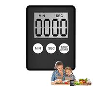 Temporizador digital de cuenta regresiva Onto - Temporizador de cocina, cuenta regresiva magnética con función de memoria | Ajustes del temporizador escolar a batería para tareas domésticas,