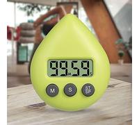 Temporizador digital de ducha impermeable, forma de gota de agua, temporizador digital de ahorro de energía de 5 colores, temporizador de cepillo de dientes