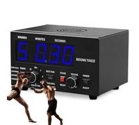 Temporizador digital de gimnasio con rondas ajustables, pantalla LED y control de volumen para entrenamiento de boxeo y artes marciales mixtas