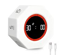 Temporizador digital de gravedad 1/3/5/15/30/60/90 minutos, cuenta regresiva, cubo Pomodoro, cubo hexagonal, temporizador visual, para trabajo, TDAH, oficina, tarea, reunión, aprendizaje