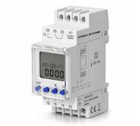 Temporizador digital LCD astronómico TH-35, 2 canales, 100 programas, 24 V, 230 V