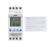 Temporizador Digital Programable 2 Canales, Interruptor Horario 230V 16A para Riel DIN con Pantalla LCD para el Hogar y la Oficina