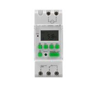 Temporizador Digital Programable Carril DIN, 220V 15A Programador Eléctrico Digital Diario semanal de Potencia LCD Reloj Temporizador Cuadro electrico montado en riel DIN de 35 mm