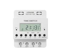 Temporizador digital programable de 60 A, 80 A y 100 A, 220 V, semanal, 7 días, con control de relé y montaje en riel DIN (tamaño: 100 A)(80A)