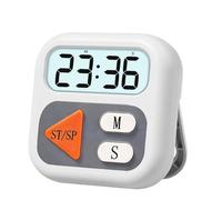 Temporizador Digital - Reloj silencioso con pantalla clara LCD - Para cocinar | Para hornear, , cocinar, hacer ejercicio, estudiar, ancianos, niños, oficina en casa