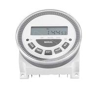 Temporizador digital Semanal Programador programable de 7 días Interruptor de tiempo Relé de salida Salida LCD Automáticamente abierto digital para luces Lámparas Cartelera 16A (220V 16A TM-619H-2)
