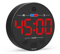 Temporizador digital visual con pantalla LED: ideal para cocina, aula, productividad y niños. Magnético, edición 0711.