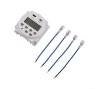 Temporizador Electrónico 12V 16A para Luces y Riego(C) | Pantalla LCD clara, voltaje 12V DC, para carga resistiva 16A, programación semanal para fácil, ahorro energético