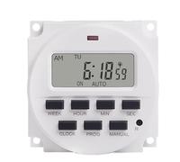 Temporizador electrónico digital programable, 1 unidad, 1 segundo, 110 V CA, 120 V, 7 días a la semana, control de tiempo, salida de potencia, TM618sH-1(With Enclosure Wires)