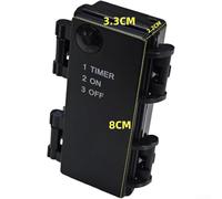 Temporizador impermeable, funciona con 2 secciones AA, interruptor de cuenta regresiva ajustable con 3 modos, control de ciclo de encendido/apagado fiable para uso en el hogar, jardín y exteriores