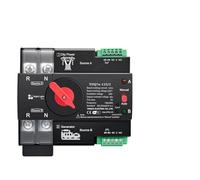 Temporizador inteligente ATS con eWelink for riel DIN, 230 V, interruptor selector eléctrico de transferencia automática de doble potencia, disyuntor ininterrumpido 2P 125 A(63A)