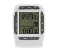Temporizador LCD Digital portátil multicanal Reloj de Cuenta Regresiva de 3 Canales con Pantalla Grande Función de Memoria Parte Posterior magnética para cocinar Ejercicio Aula