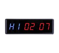 Temporizador LED, temporizador de intervalos, pantalla Digital LED de 1,5 pulgadas, reloj de cuenta atrás/arriba con control remoto for gimnasio en casa y oficina