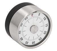 Temporizador Magnético, Diseño de Imán de Temporizador de Minutos de Alta Precisión de Acero Inoxidable para Cocina (Blanco)