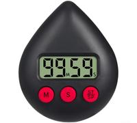 Temporizador magnético en forma de gota con función de cuenta regresiva de 99 minutos, construcción de enfoque y desarrollo de rutina académica (negro)