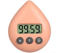 Temporizador magnético en forma de gota con función de cuenta regresiva de 99 minutos, construcción de enfoque y desarrollo de rutina académica (naranja)