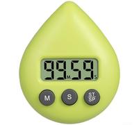 Temporizador magnético en forma de gota con función de cuenta regresiva de 99 minutos, construcción de enfoque y desarrollo de rutina académica (amarillo-verde)