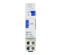 Temporizador mecánico de 7 minutos, interruptor temporizador de escalera de riel DIN de 18 mm, 220 V TM-ST7 para encendido permanente y reactivable