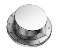Temporizador mecánico de 70 dB para cocinar y estudiar, acero inoxidable con respaldo magnético para un uso cómodo