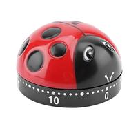 Temporizador mecánico de cocina, 60 minutos de cuerda giratoria, recordatorio de huevo sin baterías, anillos fuertes, lindo mecánico de cocina, impermeable, lindo para cocinar