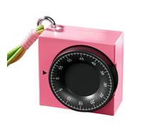 Temporizador mecánico de cocina, alarma de cuenta regresiva con cordón, reloj de chef manual, recordatorio culinario portátil, cronómetro giratorio para panadería, herramienta de preparación de