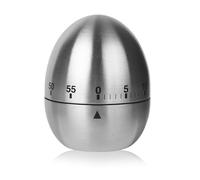 Temporizador Mecánico de Cocina, Reloj de Huevo, Cronómetro para Huevos, hasta 55 Minutos, Plata, Utilizado para Cocina, Ejercicio, Aprendizaje, Hornear