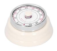 Temporizador mecánico de Cocina, Temporizador, Reloj, Administrador de Tiempo Visual, recordatorio de Tiempo Vintage para Hornear, cocinar, estudiar(Blanco)