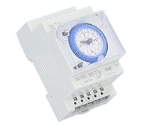 Temporizador Mecánico, Intervalos de 15 Minutos, Interruptor de Tiempo de Servicio Pesado Eléctrico para Calentadores de Agua, Luces de Calle, Riego, Control de Fuente de