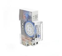 Temporizador mecánico SUL180A, interruptor de tiempo de 24 horas, relé, controlador de temporizador programable eléctrico, interruptor de temporizador de carril Din de 24 horas, 1 Uds.