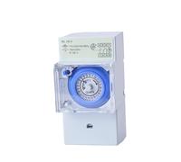 Temporizador mecánico SUL181H (1 unidad) - Temporizador programable de 24 horas en riel DIN for automatización del hogar y la oficina