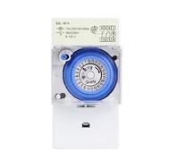 Temporizador mecánico SUL181H, interruptor de tiempo de 24 horas, relé, temporizador eléctrico programable, interruptor de temporizador de carril Din de 24 horas, 1 Uds.
