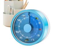 Temporizador para niños | Temporizador de cocina de carga manual de 60 minutos - Herramienta mecánica visual para la gestión del con 72 decibelios - para trabajo, escuela, aula y escritorio