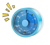 Temporizador para niños - temporizador de cuerda de 60 minutos para cocinar,72 reloj mecánico, ayudas para la gestión visual del tiempo | Para cocinar el escritorio La ducha el aula maestro niños Erw