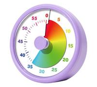 Temporizador para niños, temporizador visual para niños, niño pequeño silencioso de autogestión con alarma, reloj portátil multifuncional para ir al baño con arcoíris para baño, cocina, dormitorio, a