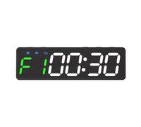 Temporizador portátil for gimnasio, temporizador de intervalos, reloj de entrenamiento físico, cuenta atrás/arriba/cronómetro, LED magnético, recargable por USB for garaje de casa(Nero)