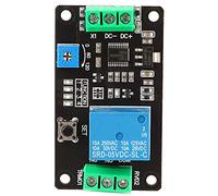 Temporizador Relé Programable DC 24V, Interruptor de Tiempo con Control de Retardo, Autobloqueo y Apagado/Encendido