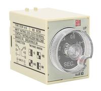 Temporizador Retraso Ajustable, Rele de Tiempo con Perilla y Carcasa PC, AC220V 50 / 60Hz - Alta Precisión, Anti Interferencia, Uso Industrial y Panel