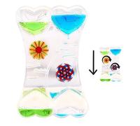 Temporizador sensorial líquido Temporizador de Aceite Colorido Juguete sensorial Transparente de Reloj de Arena líquida Temporizador de Movimiento líquido para relajación Ansiedad Estrés Alivio 5.51x