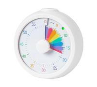 Temporizador silencioso de cuenta regresiva, herramienta de programación arcoíris, dispositivo multifuncional de gestión del tiempo con alarma ajustable, ideal para el hogar portátil, trabajo en el