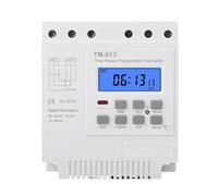 Temporizador trifásico de 380 V, 415 V, 16 A, interruptor horario, relé programable semanal de 7 días, encendido y apagado manual, bajo consumo, uso general.